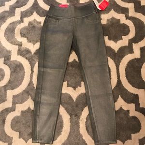 Spanx Wax Denim Legging in Pewter